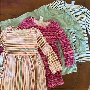 Striped and Patterned Kids Dress Collection